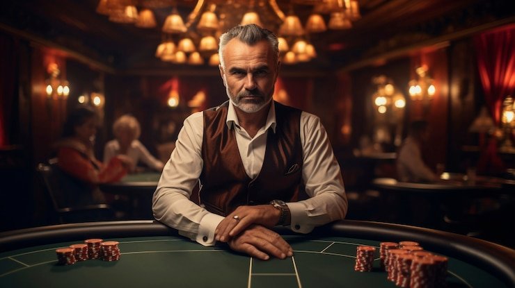Alur permainan Texas Hold'em Bonus dengan tahapan Ante, Flop, Turn, dan River
